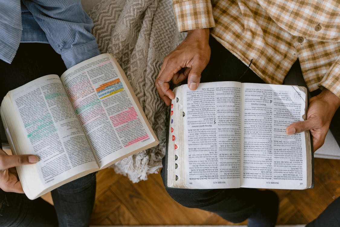 people reading